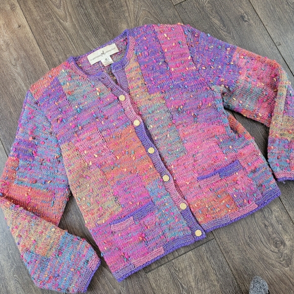 The Peruvian Connection Handmade Multicolor Sweate - Picture 1 of 10